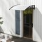 Costway 48" x 40" Window Outdoor Awning Door Canopy Exterior Awning Canopy Black/Grey